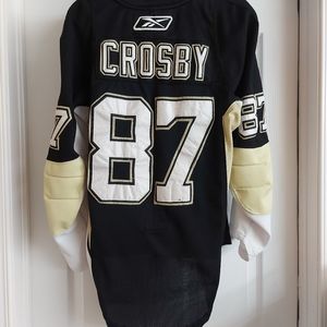 Pittsburgh Penguins Crosby NHL Jersey With Fighting Strap